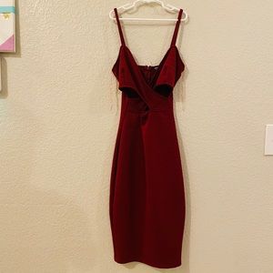 Women’s Fashion Nova Burgundy Dress Sz M